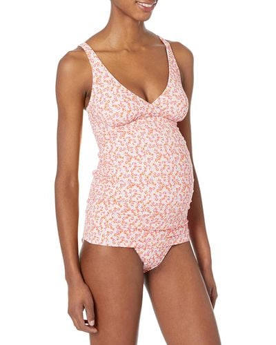 Amazon Essentials Maternity Tankini Swim Top - Pink