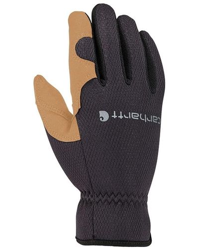 Carhartt High Dexterity offener schette Handschuhe für kaltes Wetter - Schwarz