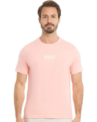 Hurley Boxed Logo Graphic T-shirt - Pink