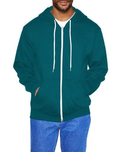 American Apparel Unisex-adult Flex Fleece Long Sleeve Zip Hoodie - Multicolor