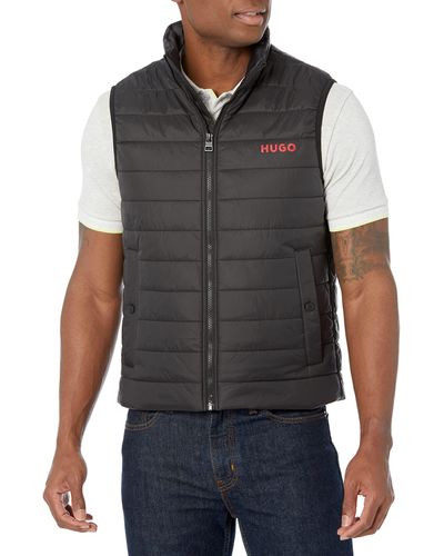 BOSS Hugo Stand Collar Puffer Jacket - Black