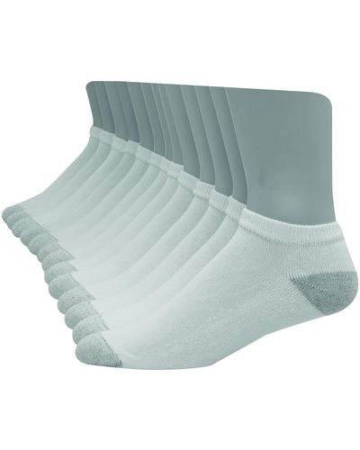 Hanes Ultimate S Freshiq Cool Comfort Reinforced Low Cut Socks - Blue