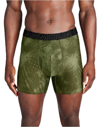 Under Armour Performance Tech Boxerjock 6in Single Pack - Green