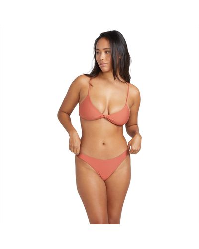 Volcom Standard Simply Seamless Full Bikini Bottom - Orange