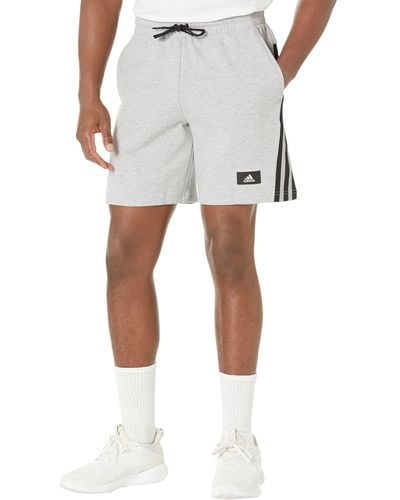 adidas Mens Sportswear Future Icon 3-stripes Shorts - White