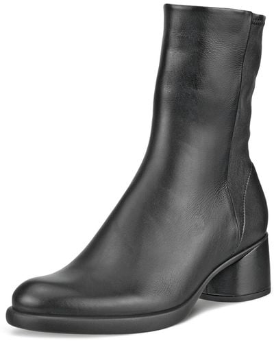 Ecco Sculpted Lx 35 Mm Ankle Mid Boot - Black