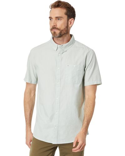 Quiksilver Winfall Button Up Woven Top - Gray