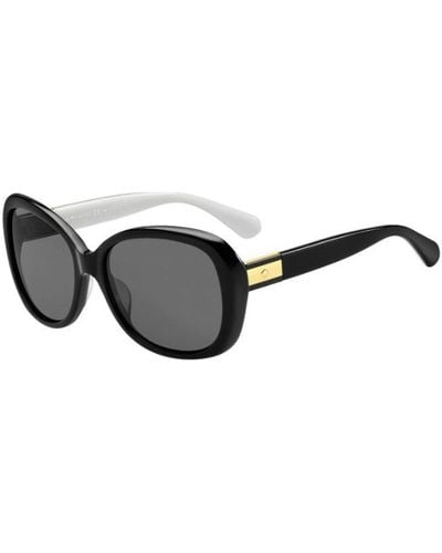 Kate Spade Judyann Oval Sunglasses - Black