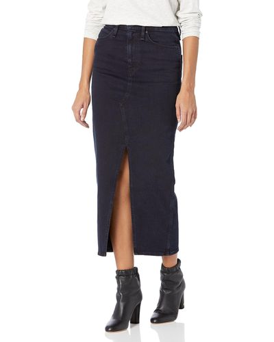 Hudson Jeans Jeans Reconstucted Midi Skirt - Blue
