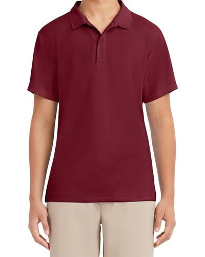 Izod Young Short Sleeve Performance Polo Shirt - Red