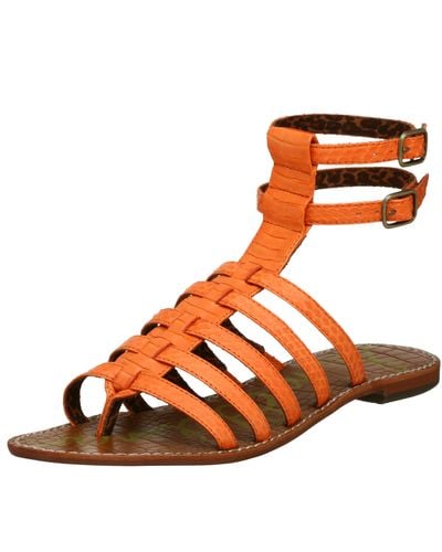 Sam Edelman Gilda Gladiator Sandal,orange,8 M