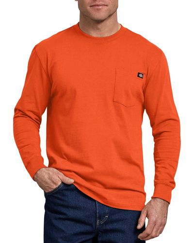 Dickies Langärmeliges Rundhalsausschnitt T-Shirt - Orange