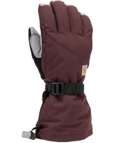 Carhartt Storm Defender Insulated Gauntlet Glove - Brown