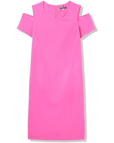 Tommy Hilfiger Cold Shoulder Dress - Pink