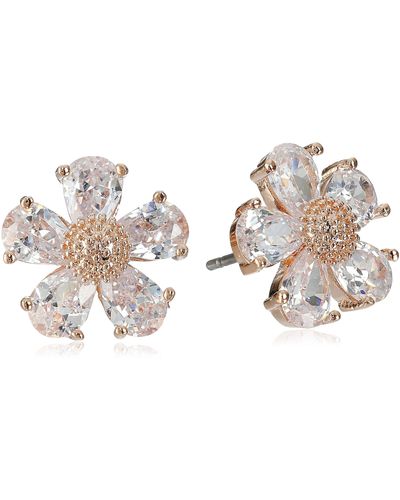 Crystal Flower and Enamel Bee Drop Earrings | Lisa Angel