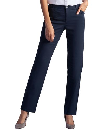 Lee Jeans Missy Relaxed Fit All Day Straight Leg Pant - Blue