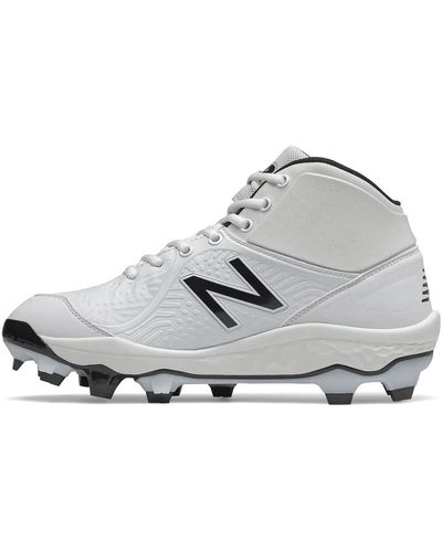 New Balance Mens Fresh Foam 3000 V5 Tpu Molded Mid Cut Baseball Shoe - White