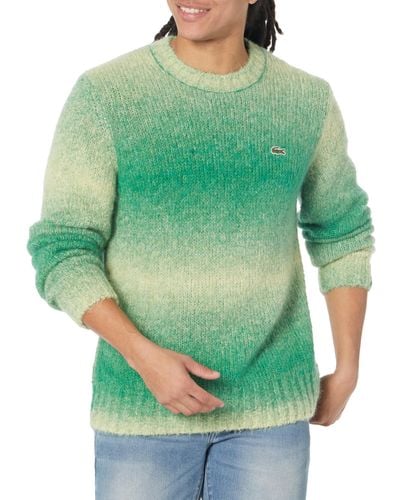 Lacoste Ombre Crew Neck Sweater - Green