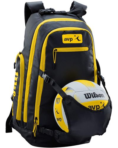 Wilson Avp Beach Volleyball Backpack - Black/yellow