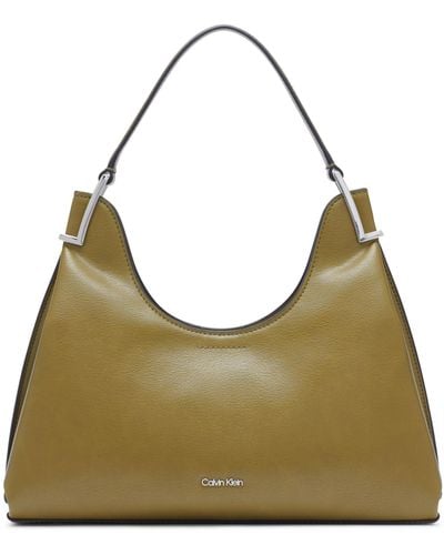 Calvin Klein Falcon Shoulder Bag - Green
