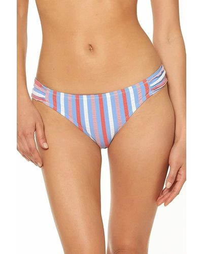 Jessica Simpson Standard Mix & Match Stripe Swimsuit Separates - Blue