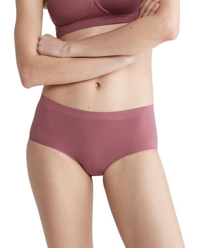 Calvin Klein Bonded Flex Hipster Panty - Purple