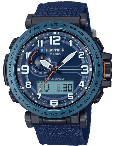 G-Shock Pro Trek Tough Solar Triple Sensor Bio-based Resin Ana-digital Watch Prg601yb-2 - Blue
