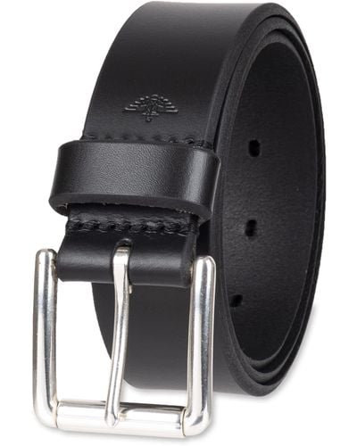 Dockers 100% Soft Top Grain Genuine Leather Strap With Classic Prong - Black