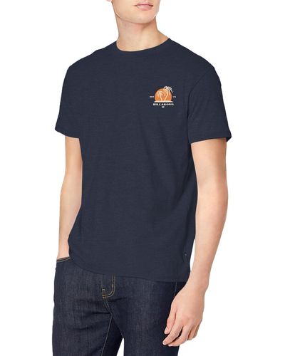 Billabong Classic Short Sleeve Premium Logo Graphic Tee T-shirt - Blue