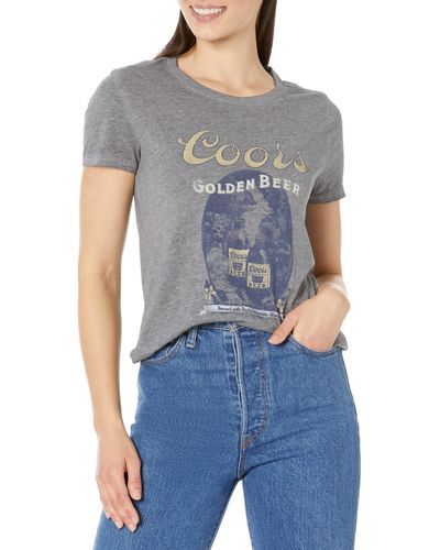 Lucky Brand Coors Mountain Classic Crew Tee - Blue