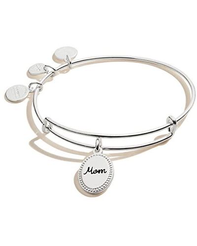 ALEX AND ANI Because I Love You Mom Expandable Wire Bangle Bracelet For - Metallic