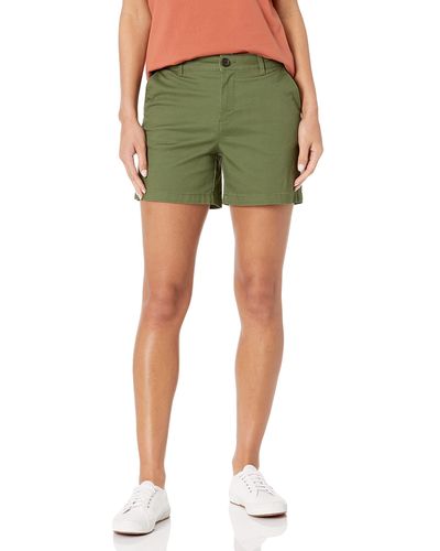 Amazon Essentials Pantalón Caqui de Talle Medio - Verde