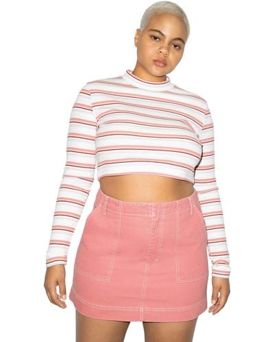 American Apparel Utility Mini Skirt - Pink