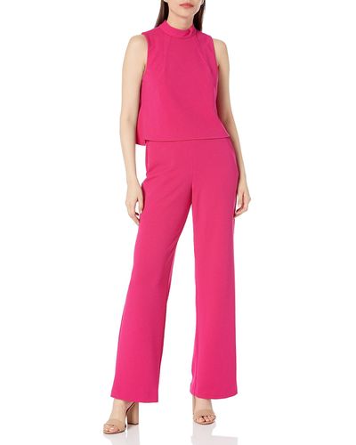 Trina Turk High Neck Jumpsuit - Pink