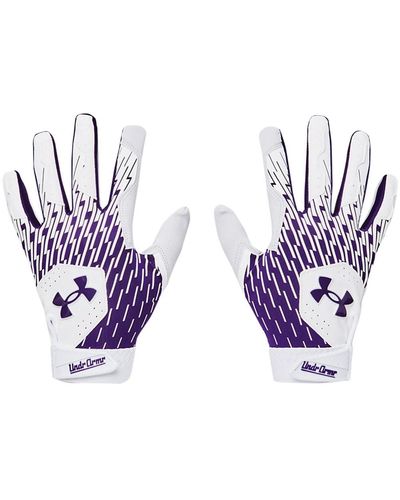 Under Armour Clean Up Baseball Gloves, - Purple