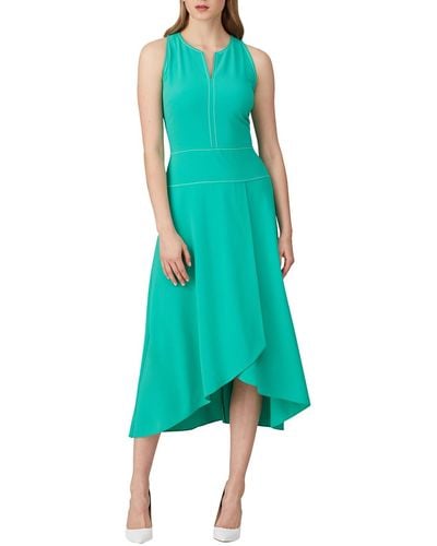 Donna Morgan Rent The Runway Pre-loved Green V-neck Dress
