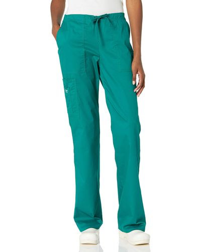 CHEROKEE Scrubs For Workwear Core Stretch Drawstring Cargo Scrub Pants 4044p - Green