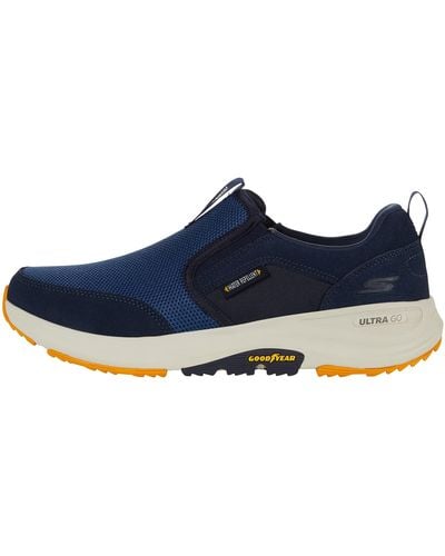Skechers Go Walk Outdoor-athletic Slip-on Trail Hiking Shoes With Air Cooled Memory Foam Sneaker - Blue
