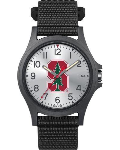 Timex Collegiate Pride 40mm Watch – Stanford Cardinal With Black Fastwrap - Multicolor