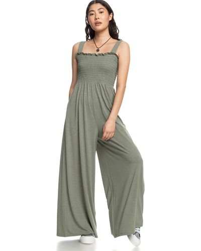 Roxy Just Passing By Jumpsuit Casual Dress - Green