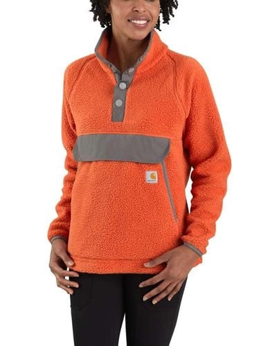 Carhartt Relaxed Fit Fleece Pullover - Orange