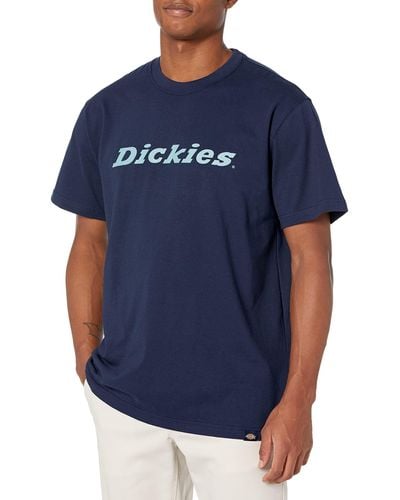 Dickies Short Sleeve Wordmark Graphic T-shirt - Blue