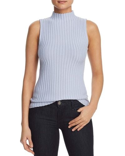 Kenneth Cole Solid Mock Sweater - Blue
