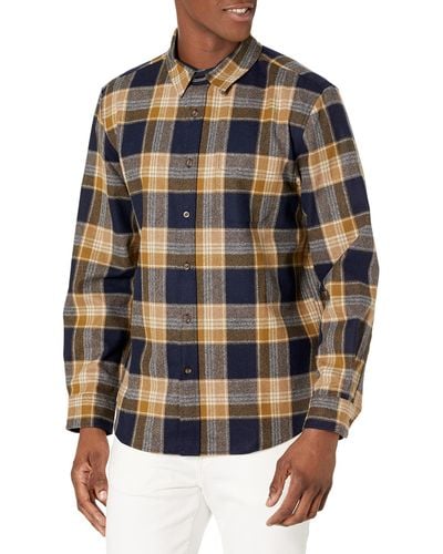 Pendleton Long Sleeve Classic Fit Lodge Wool Shirt - Blue