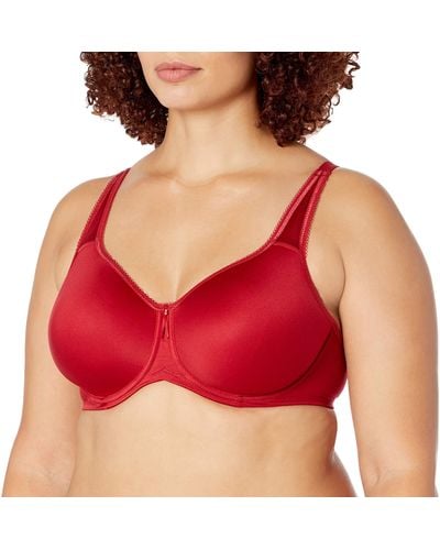 Wacoal Womens Basic Beauty Contour T-shirt Molded Bra - Red