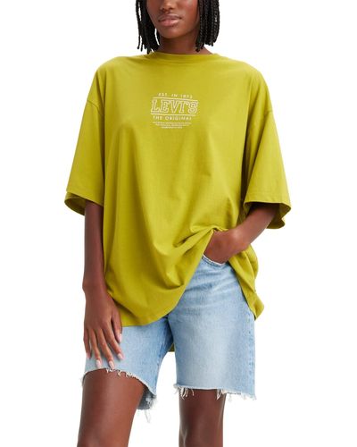Levi's Graphic Short Stack Tee - Yellow