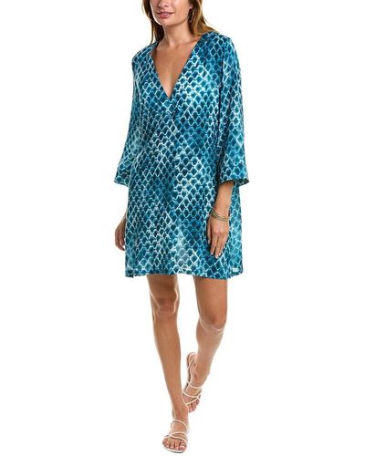 Vince Camuto Standard Tunic Cover Up - Blue