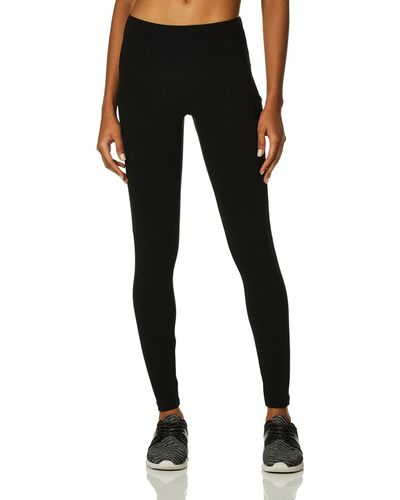 Jockey S Cotton Stretch Basic Ankle With Side Leggings - Black