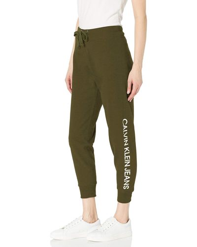 Calvin Klein Logo Jogger Sweatpants Trainingshose - Grün