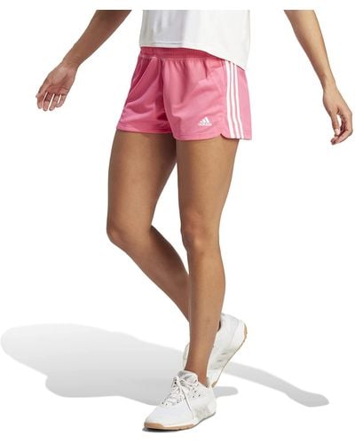 adidas Pacer 3-stripes Knit Short - Pink